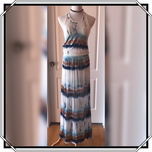 Young Fabulous & Broke Tie Dye Maxi Dress XS - Picture 2 of 7